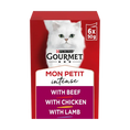 Load image into Gallery viewer, Purina GOURMET Mon Petit Intense Beef, Chicken & Lamb 6x50g