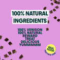 Load image into Gallery viewer, Bella + Duke Scrumptious Venison Treats 100g