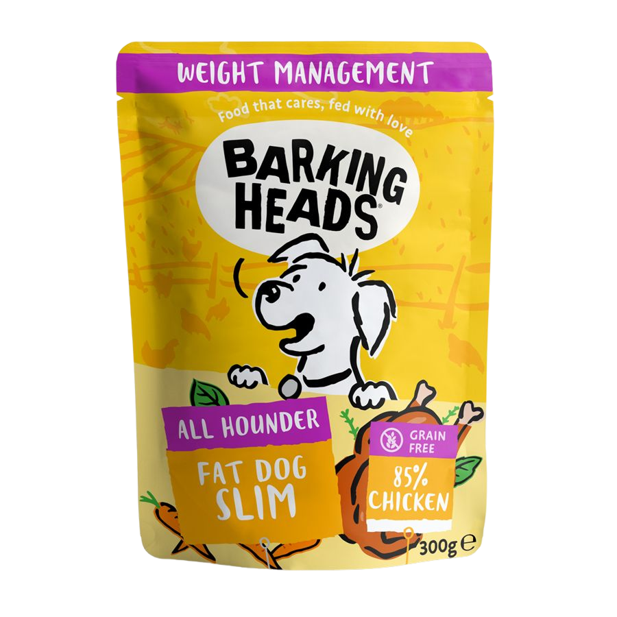 Barking Heads Fat Dog Slim Light Wet Dog Food - Chicken 300g