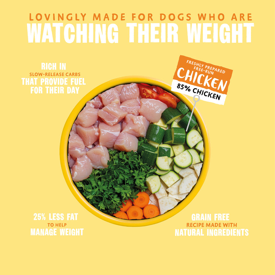 Barking Heads Fat Dog Slim Light Wet Dog Food - Chicken 300g