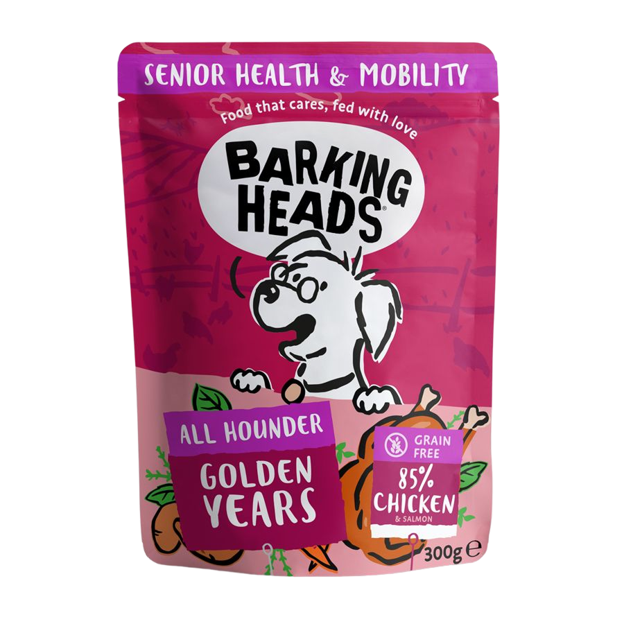 Barking Heads Golden Years Wet Food for Senior Dogs - Chicken & Salmon 300g