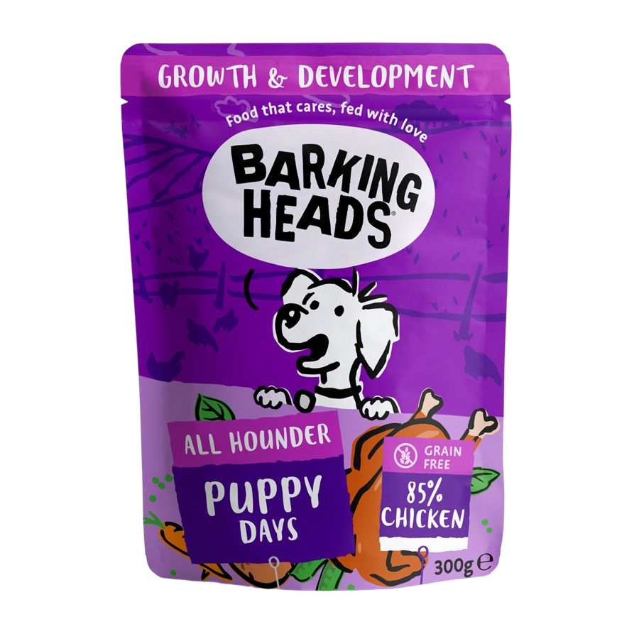 Barking Heads Puppy Days Wet Chicken Dog Food 300g