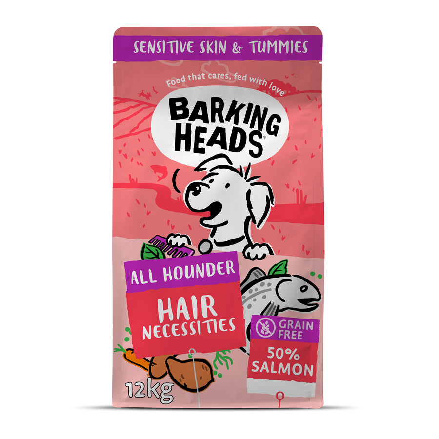 Barking Heads Hair Necessities Salmon Dry Dog Food - All Hounder