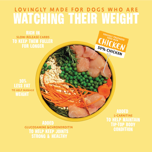 Barking Heads Fat Dog Slim Chicken Light Dry Dog Food - All Hounder