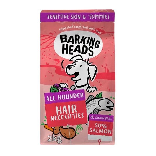 Barking Heads Hair Necessities Salmon Dry Dog Food - All Hounder