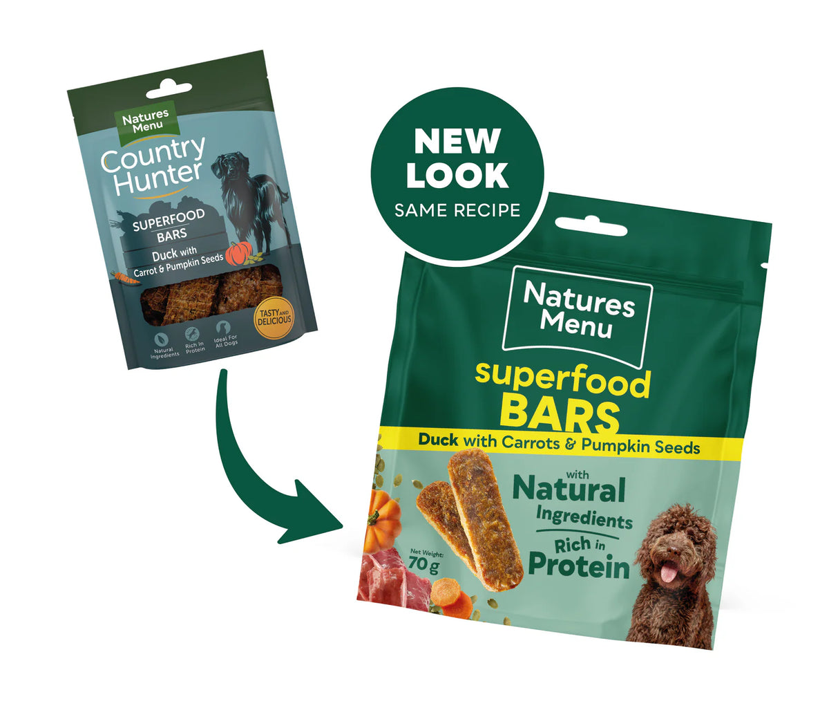 Natures Menu Duck w/ Pumpkin & Carrot Superfood Bar 70g