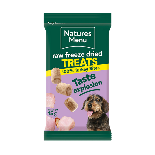Natures Menu Freeze Dried Turkey Bites 15g