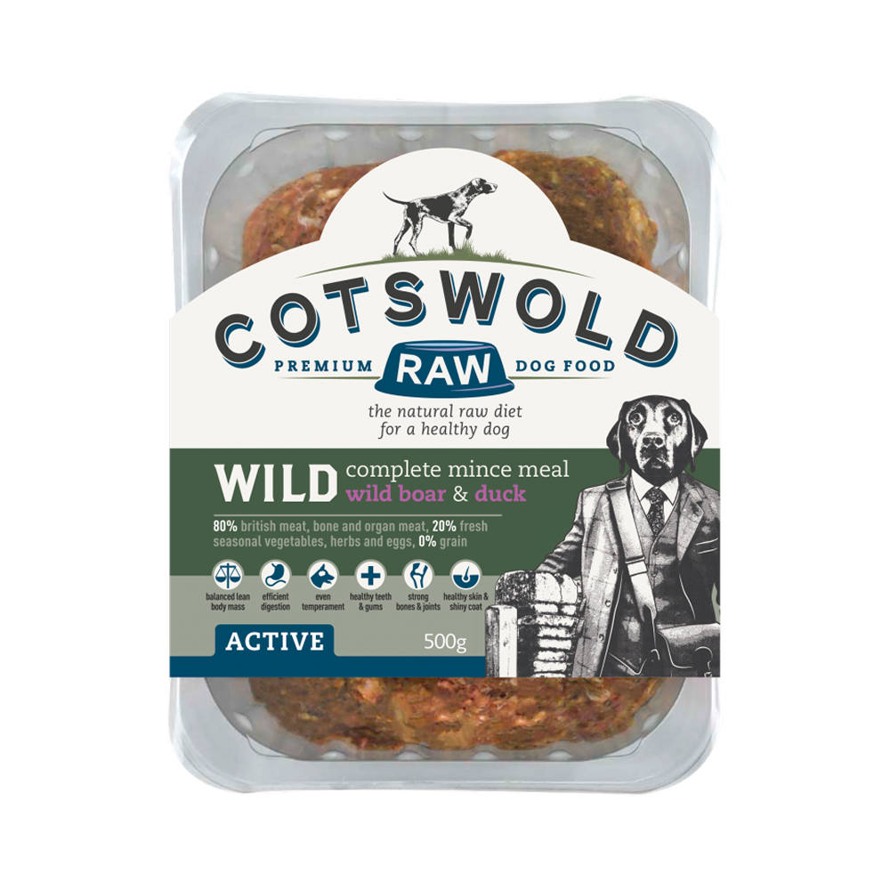 Cotswold Raw 80/20 Adult Working Active Wild - Boar and Duck