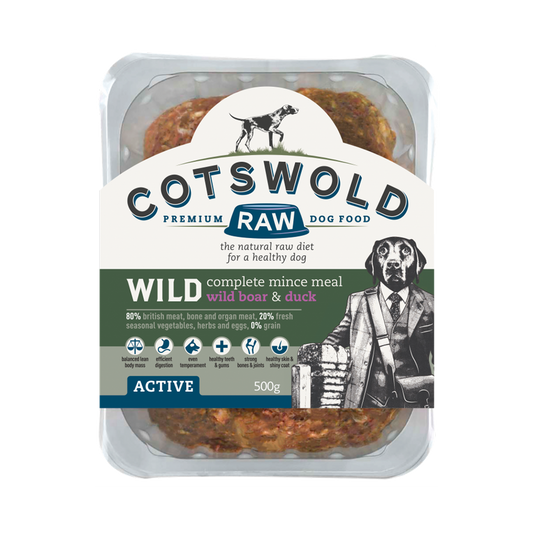 Cotswold Raw 80/20 Adult Working Active Wild - Boar and Duck