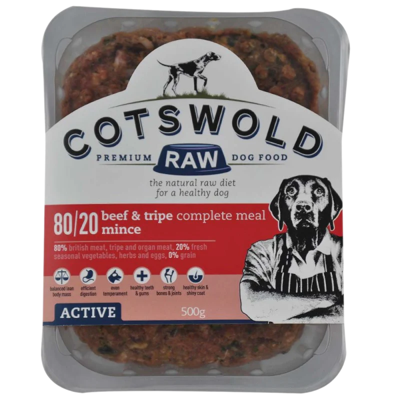 Cotswold Raw 80/20 Adult Working Active Beef and Tripe