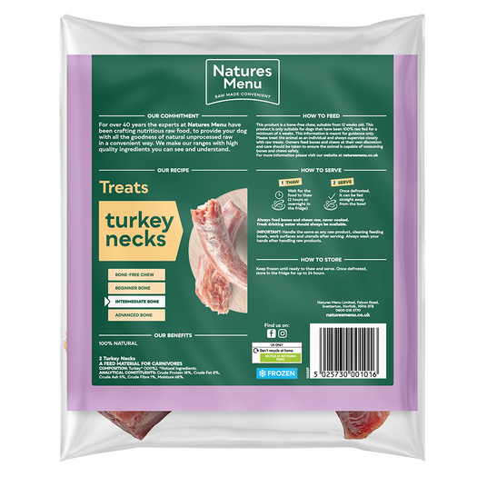 Natures Menu Frozen Treats - Turkey Necks 2 Pieces