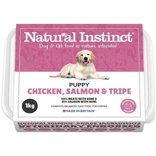 Natural Instinct Puppy Chicken, Salmon & Tripe