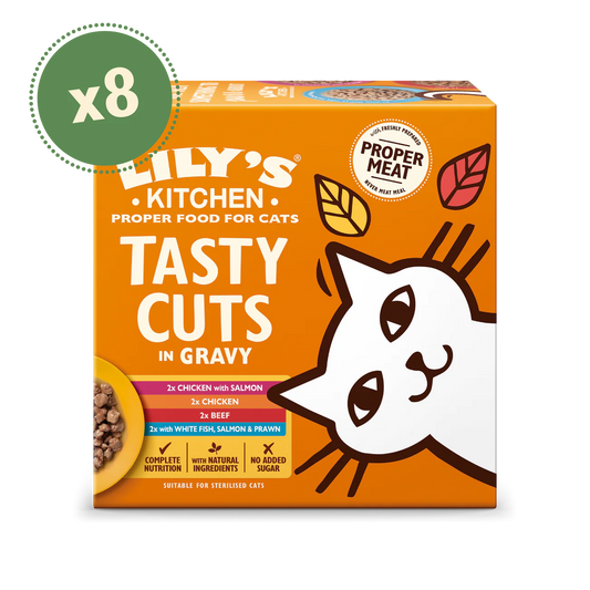 Lily's Kitchen Tasty Cuts Mixed Multipack Cat Food 8pk