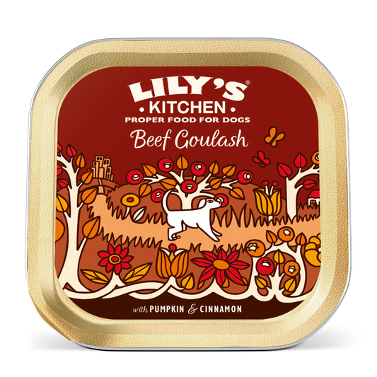 Lily's Kitchen Wet Dog Food Tray - Beef Goulash 150g