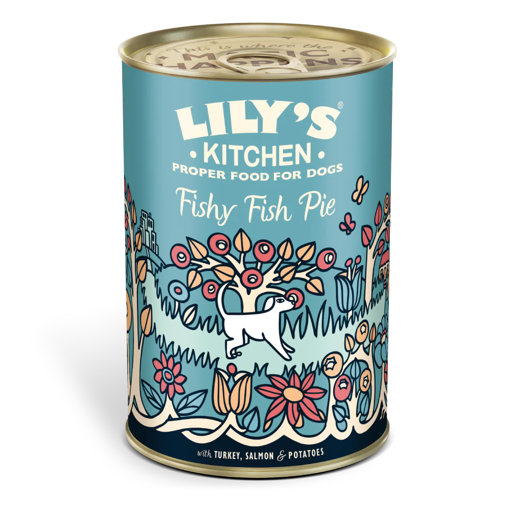 Lily's Kitchen Wet Dog Food - Fishy Fish Pie w/ Peas 400g