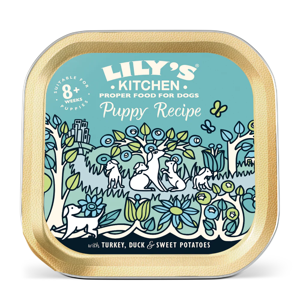 Lily's Kitchen Wet Dog Food Tray - Puppy Recipe Turkey & Duck 150g