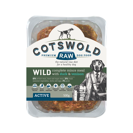 Cotswold Raw 80/20 Adult Working Active Wild - Duck and Venison