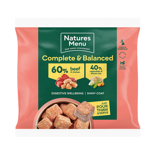 Natures Menu 60/40 Beef & Chicken Nuggets 1kg