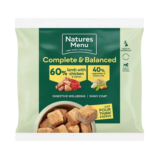 Natures Menu 60/40 Lamb & Chicken Nuggets 1kg