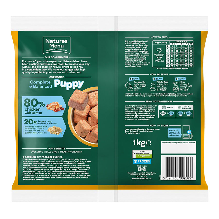 Natures Menu 80% Chicken and Salmon for Puppies