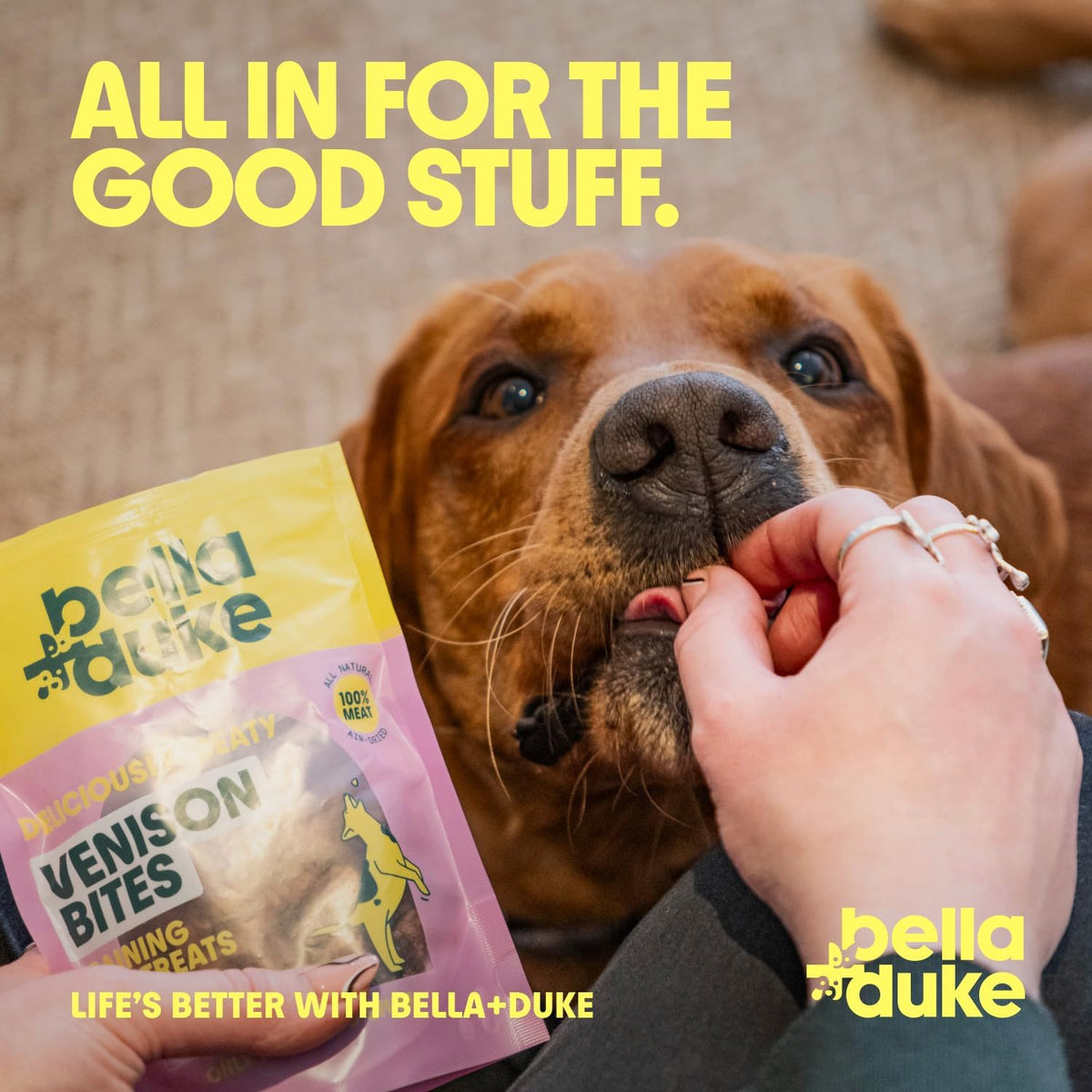 Bella + Duke Scrumptious Venison Treats 100g