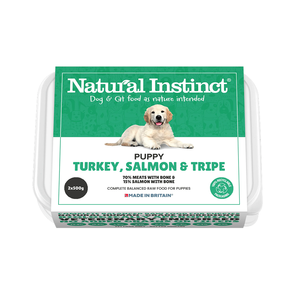 Natural Instinct Puppy Turkey, Salmon & Tripe
