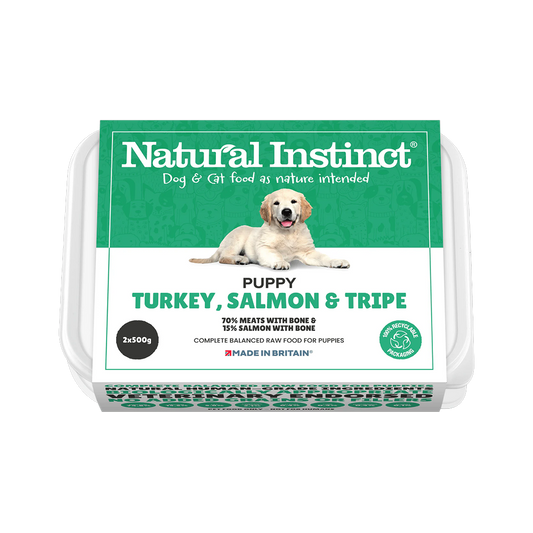 Natural Instinct Puppy Turkey, Salmon & Tripe