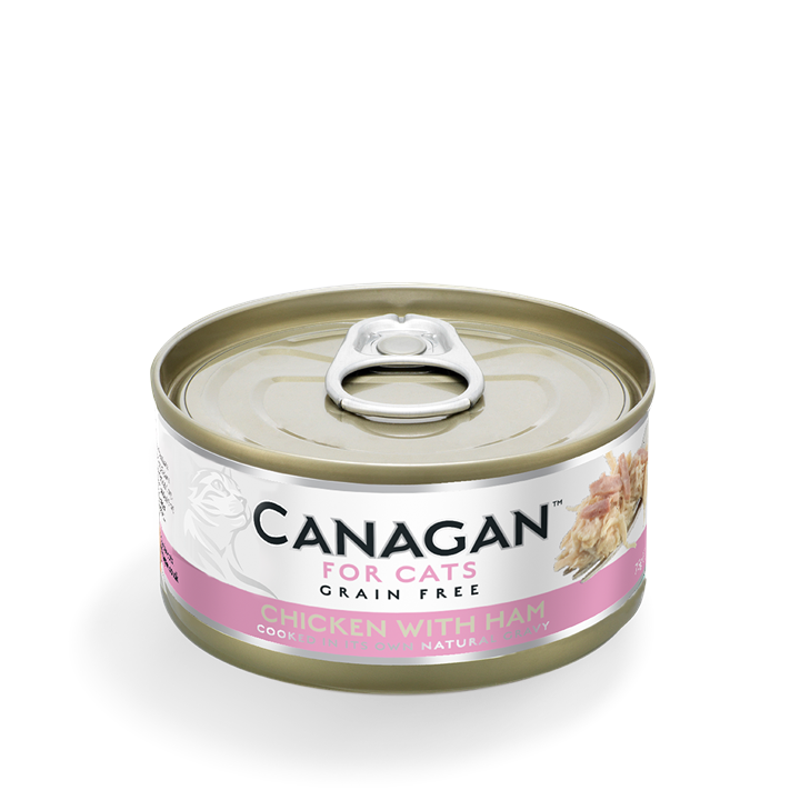 Canagan Wet Cat Food Can Chicken & Ham 75g