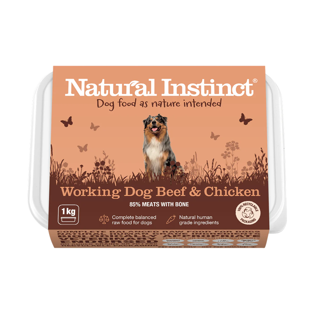 Natural Instinct Working Dog Wet Food - Beef & Chicken