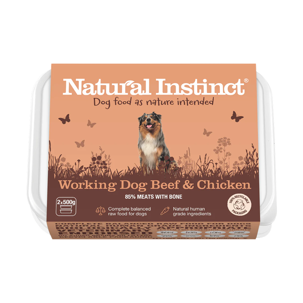 Natural Instinct Working Dog Wet Food - Beef & Chicken
