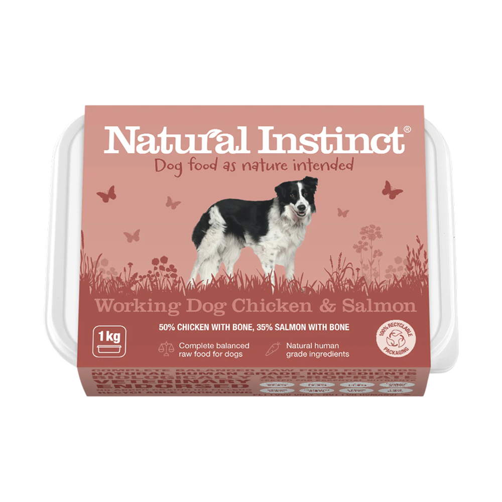 Natural Instinct Working Dog Wet Food - Chicken & Salmon